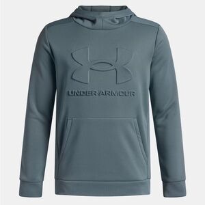 Under Armour Boy’s Slate Blue Embossed Fleece Hoodie